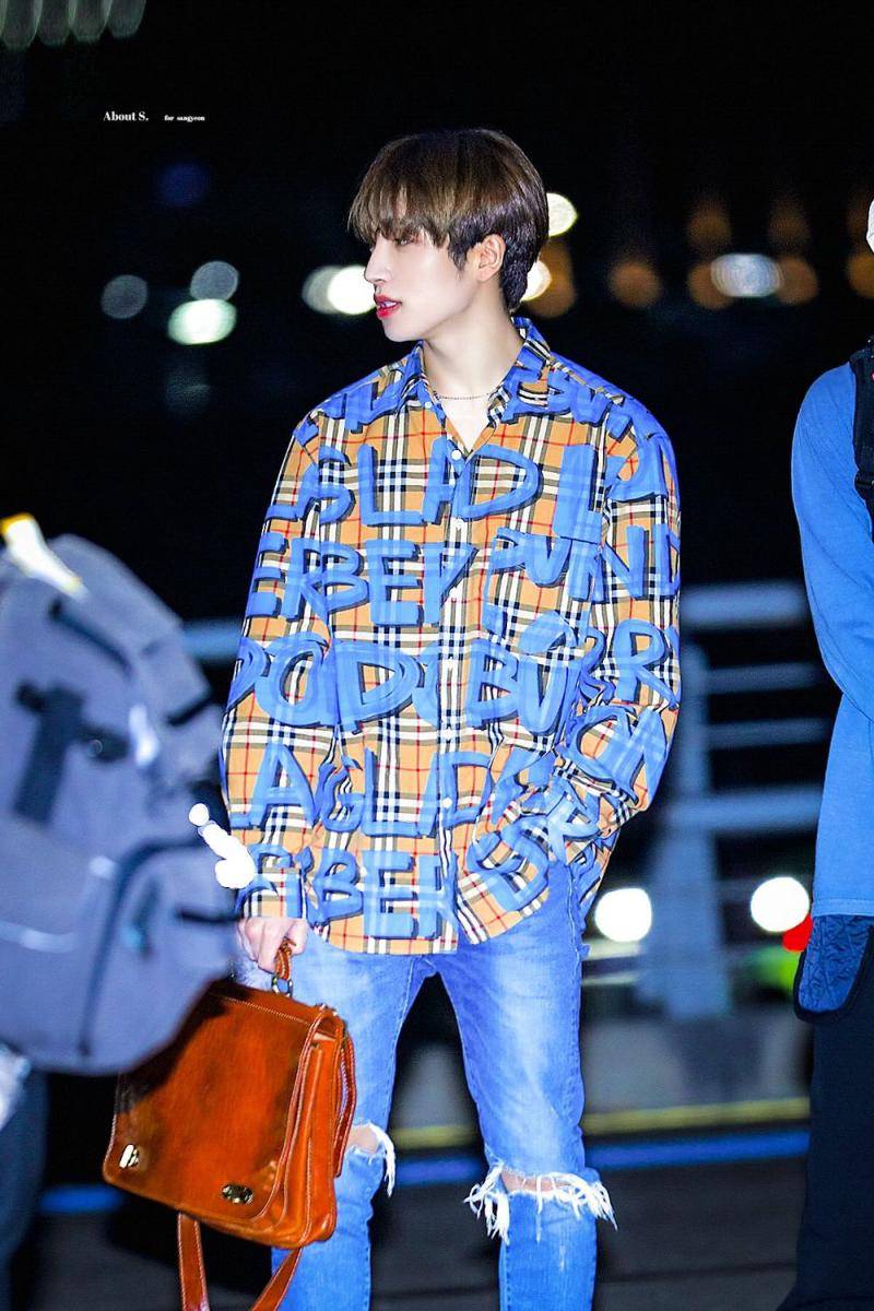 referensi outfit Sangyeon The Boyz (twitter.com/AboutSimple1104))