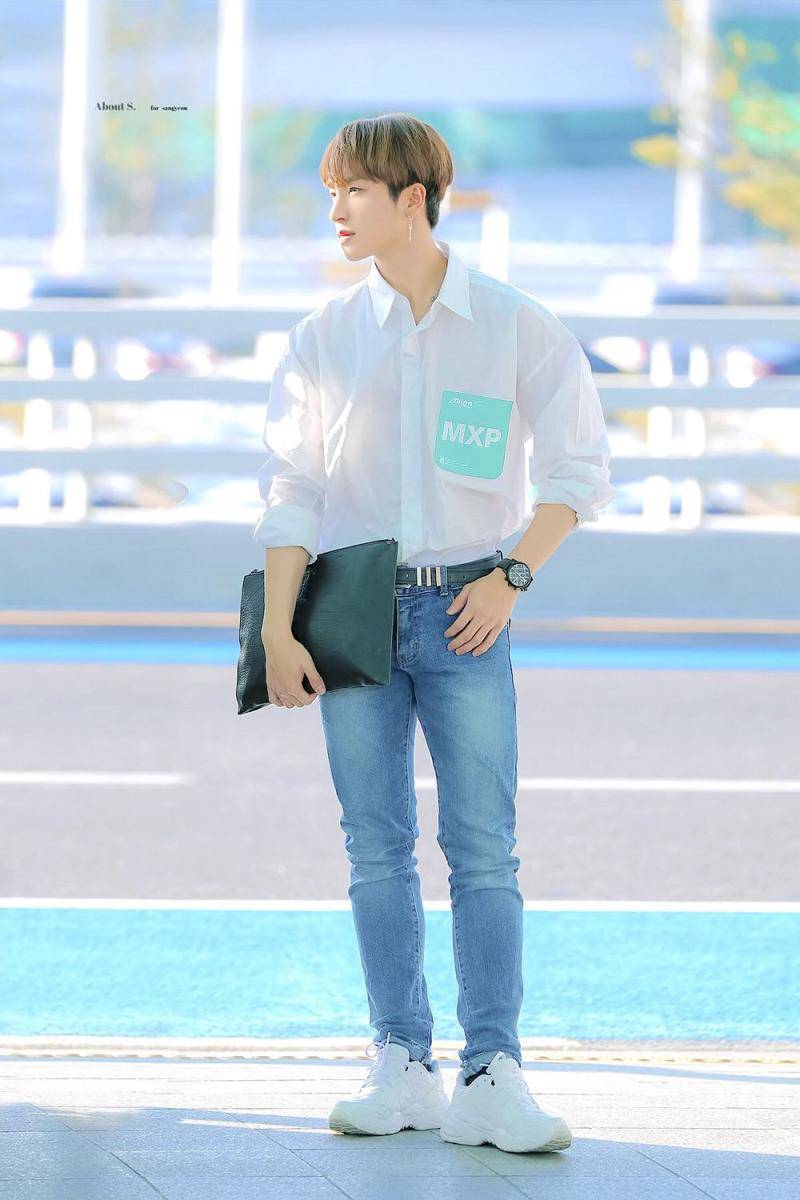 referensi outfit Sangyeon The Boyz (twitter.com/AboutSimple1104)