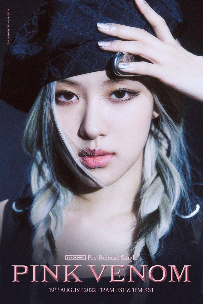 Rose BLACKPINK di title poster "Pink Venom" (twitter.com/BLACKPINK)