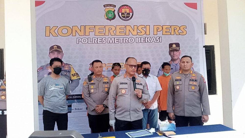 Polres Metro Bekasi menangkap komplotan begal. (Istimewa)