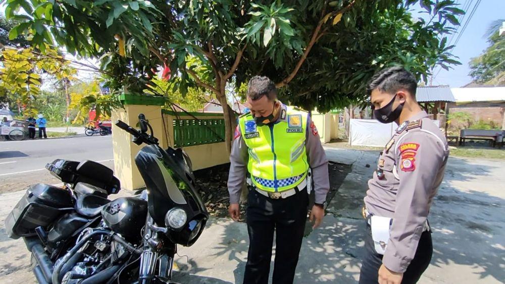 Moge yang terlibat kecelakaan di Kulon Progo. (Dok. Polres Kulon Progo)