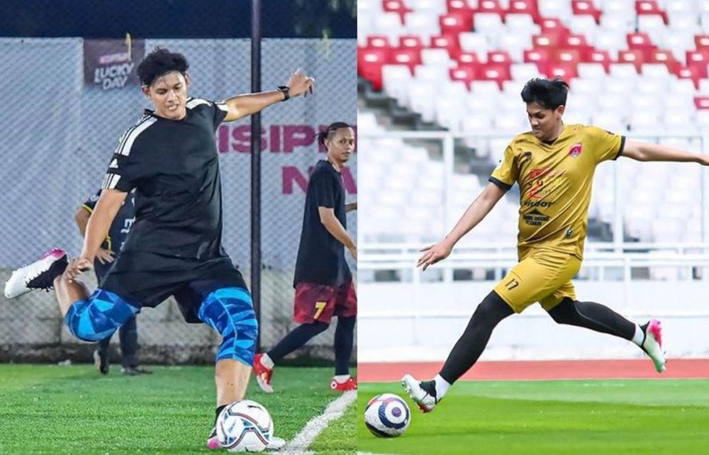 9 Potret Ibnu Wardani Main Sepak Bola, Energik dan Gagah!