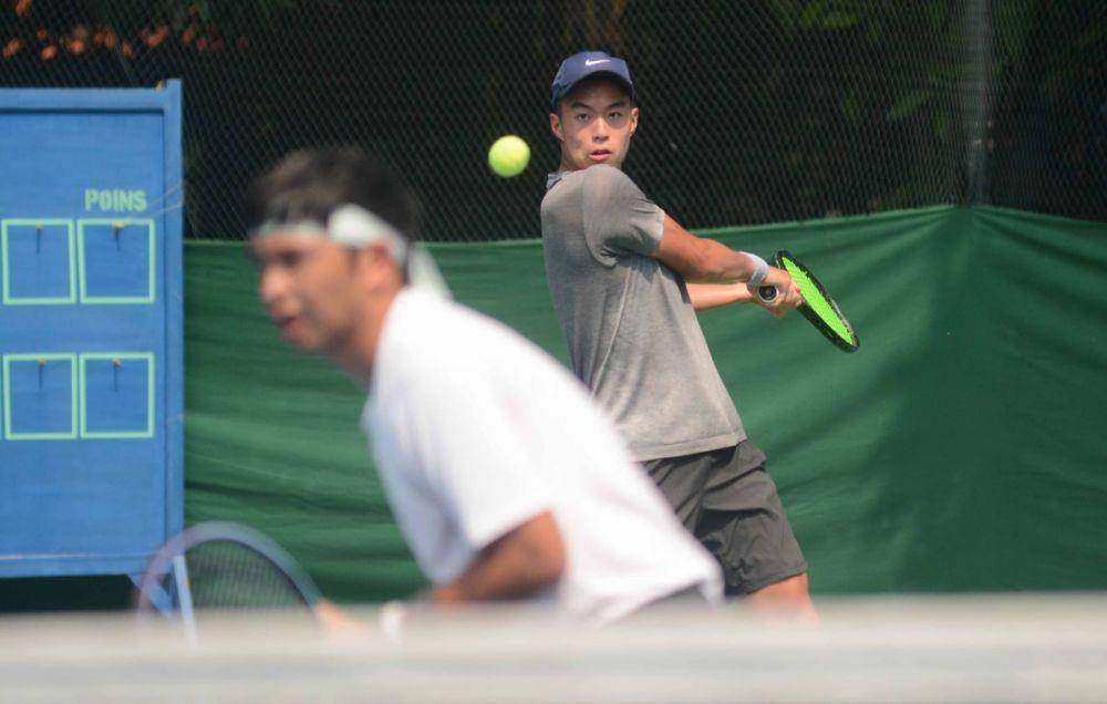 Christopher Rungkat/Nathan Anthony Barki di ITF M15 Jakarta 2022 (dok. Tenis Indonesia)