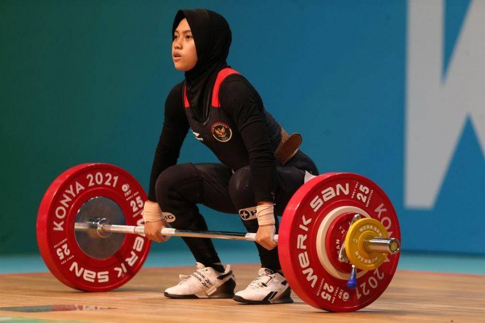 Siti Nafisatul Hariroh rebut medali emas dari Islamic Solidarity Games 2021. (dok. Konya 2021)