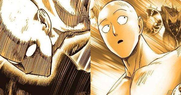 Momen Saitama mengalahkan Garou dan time travel ( tonarinoyj.jp/One Punch Man )
