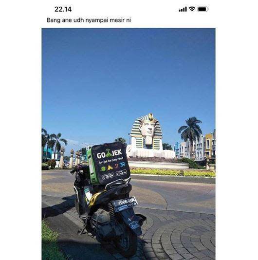 status FB driver ojek online kocak (instagram.com/newdramaojol.id)