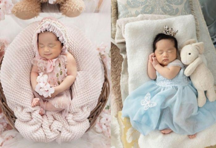 9 Newborn Photoshoot Alisha, Cucu Kelima SBY yang Bertema Putri Tidur