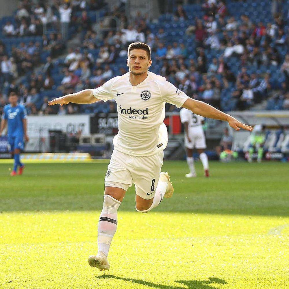 Luka Jovic saat membela Eintracht Frankfurt. (instagram.com/lukajovic)