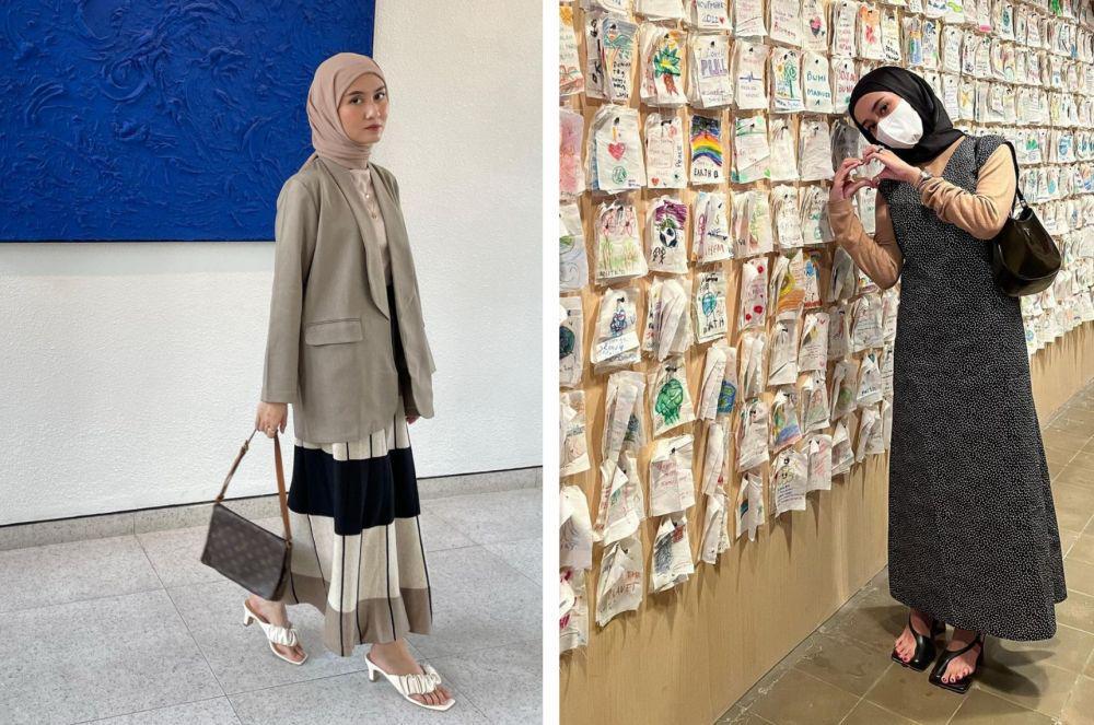 9 Ide Outfit Hijab Kunjungi Museum Seni, Tampil Curi Perhatian