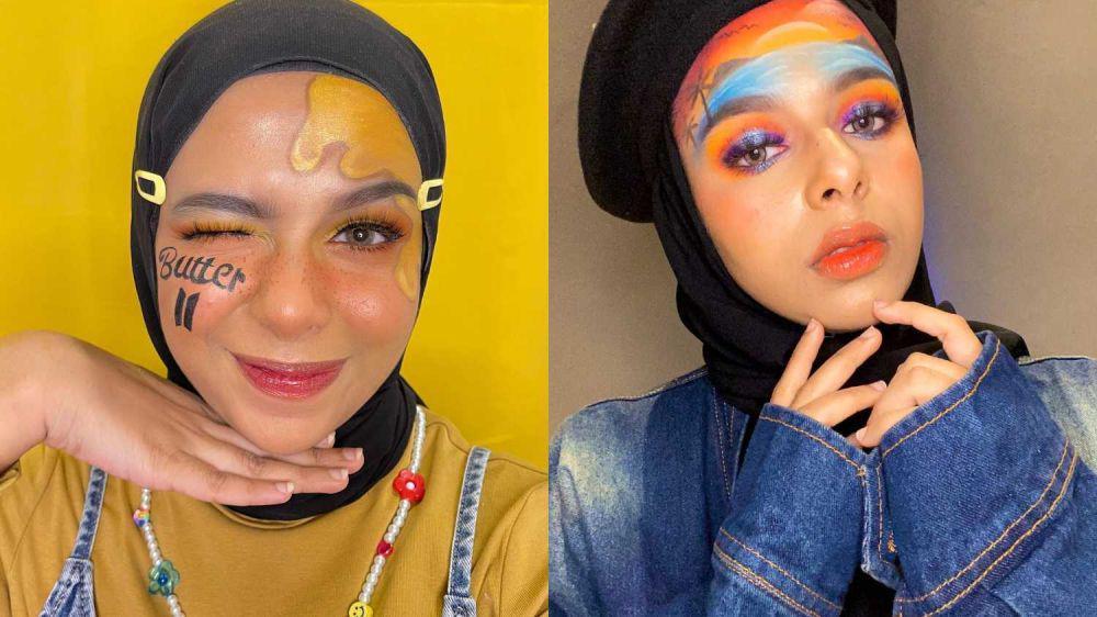 Tampil Cantik, 9 Face Painting ala Dilla Jaidi yang Artistik