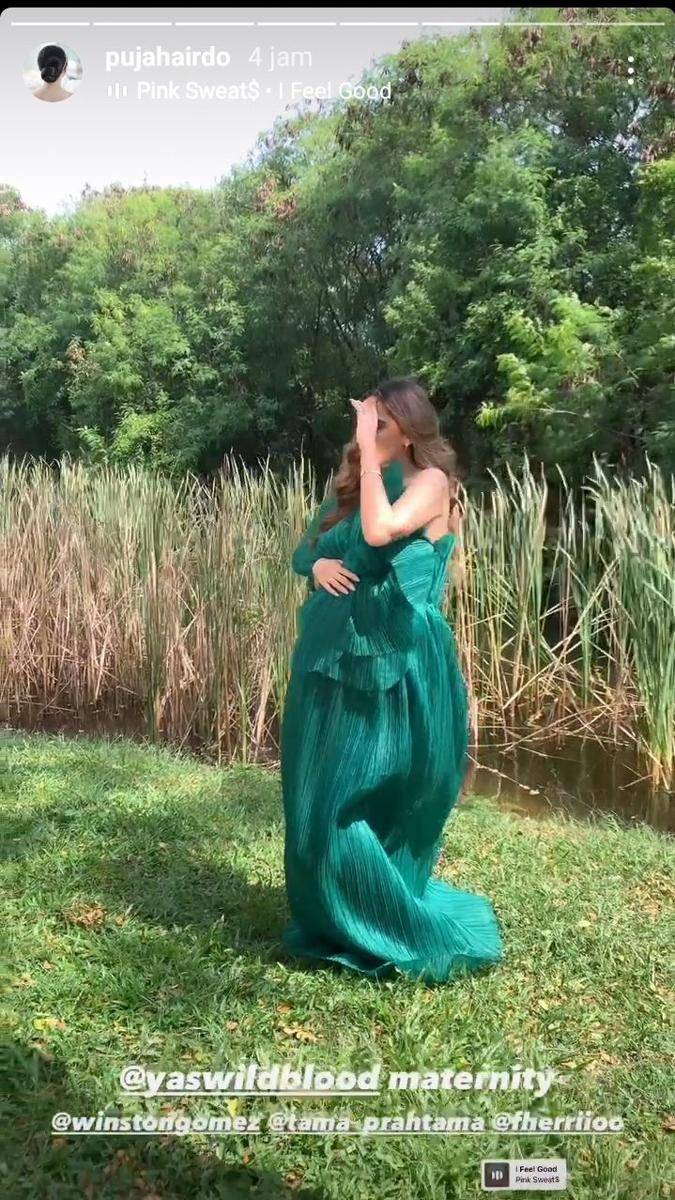 maternity shoot Yasmine Wildblood (instagram.com/pujahairdo)