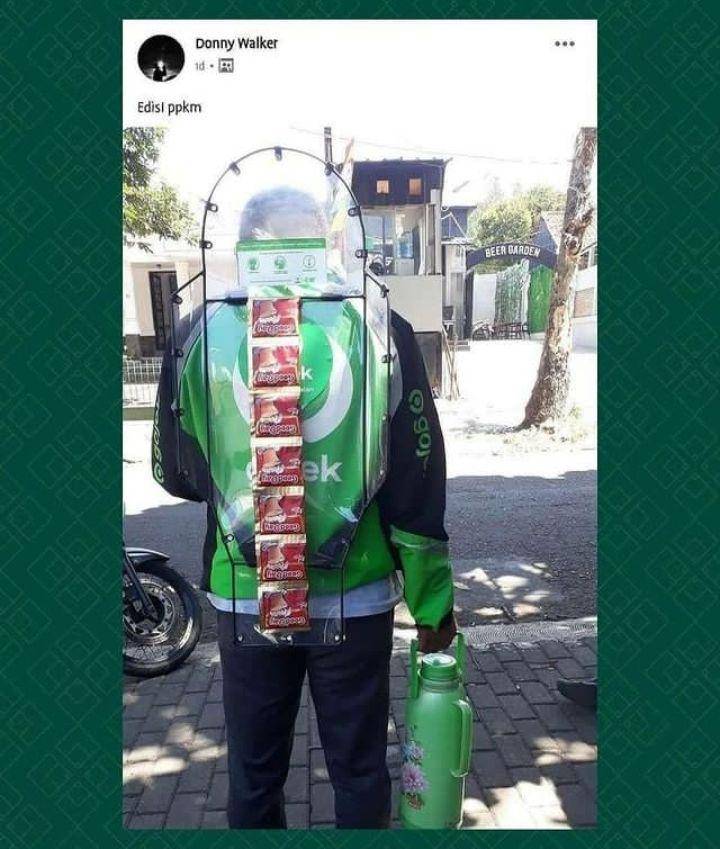 status FB driver ojek online kocak (instagram.com/newdramaojol.id)