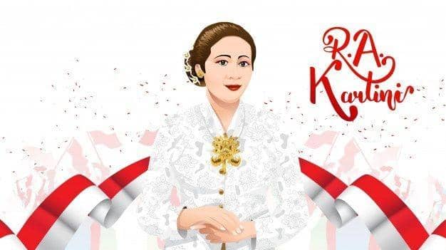 Ilustrasi R.A Kartini (pinterest)