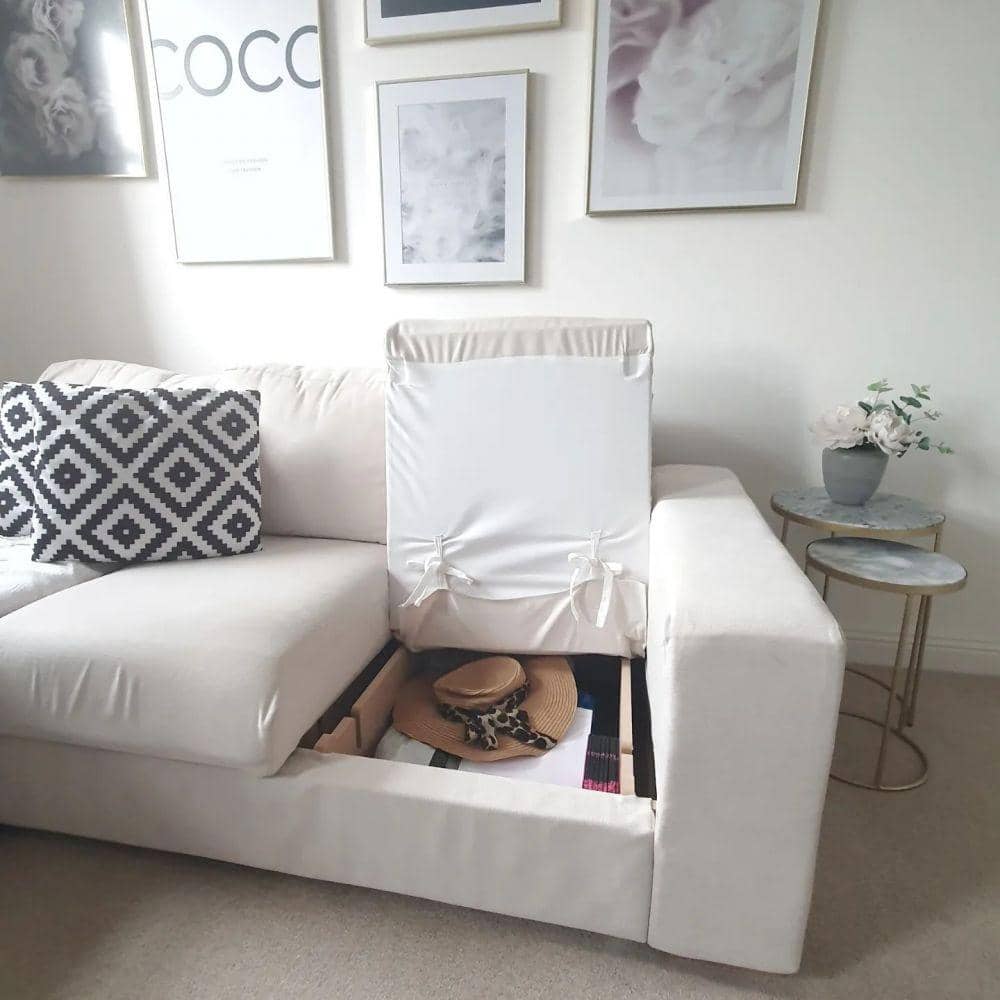 Penyimpanan tambahan di tempat tersembunyi  (instagram.com/theorganisedintrovert)