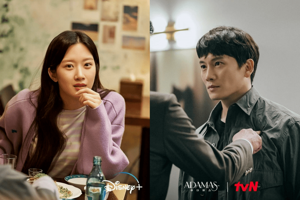 Moon Ga Young di drama Link: Eat, Love, Kill (instagram.com/disneypluskr) | Ji Sung di drama Adamas (instagram.com/tvn_drama)
