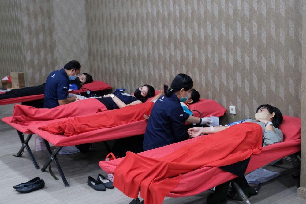 Kegiatan donor darah di Grand Mercure (Dok. IDN Times)
