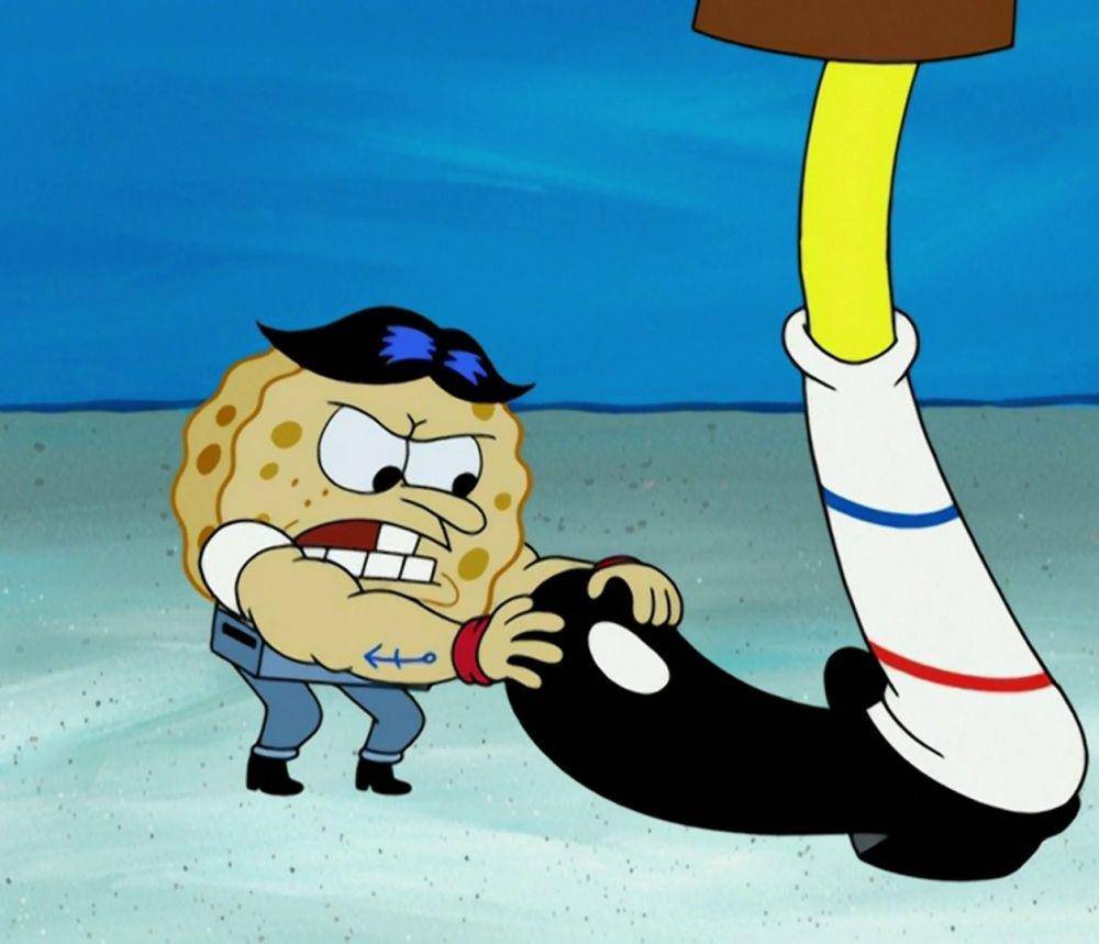 BlackJack jadi kecil. (dok.Nickelodeon/SpongeBob SquarePants)