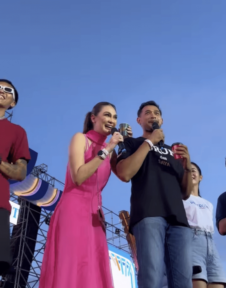 momen Luna salah tingkah nonton Ariel NOAH (instagram.com/lunamaya)