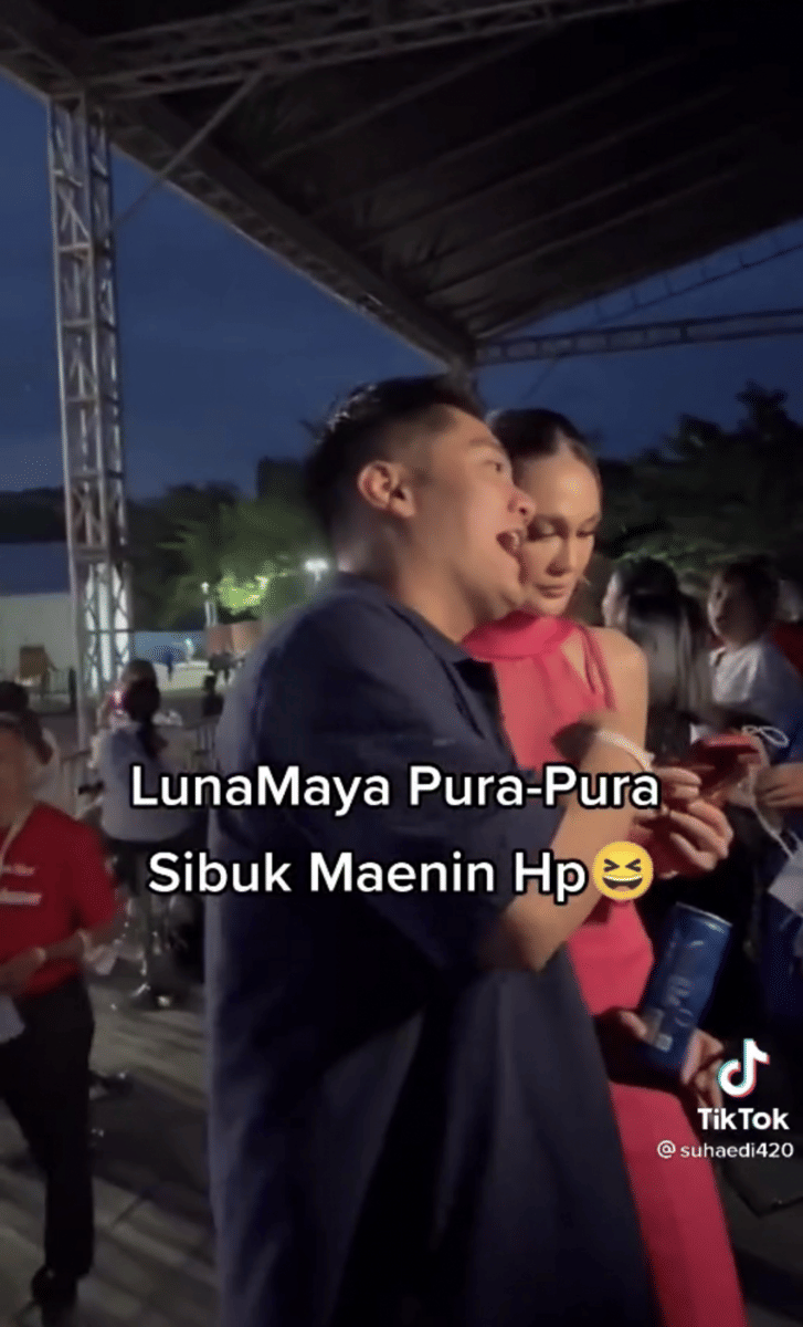 momen Luna salah tingkah nonton Ariel NOAH (tiktok.com/suhaedi420)