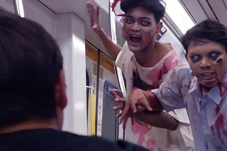 Wahana kereta zombie, Jakarta (instagram.com/fourtworadio)