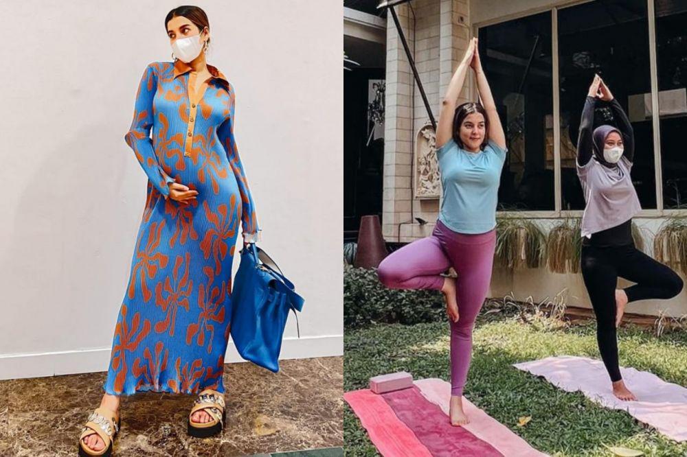 10 Potret Tasya Farasya di Kehamilan ke-2, Semangat Yoga!
