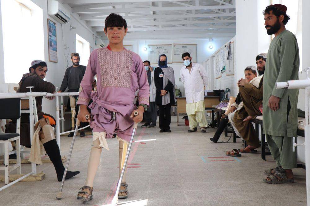 Komite Palang Merah Internasional jadi salah satu pendonor untuk Afghanistan terutama pada beberapa fasilitas rumah sakit. (Twitter.com/ICRC)