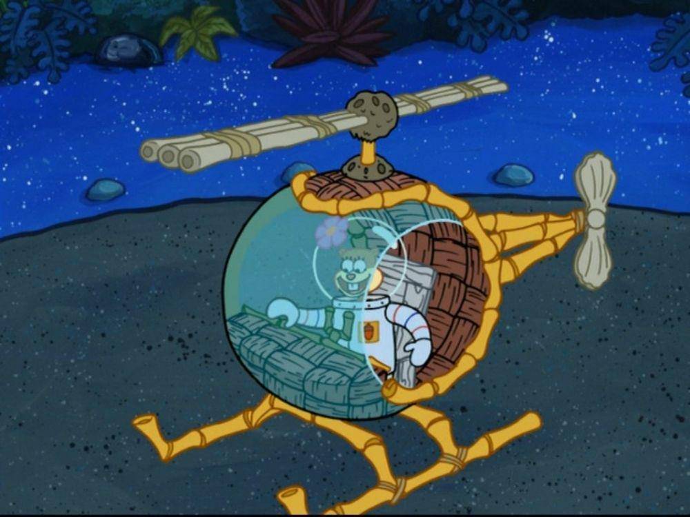 Sandy’s helicopter (dok.Nickelodeon/SpongeBob SquarePants)