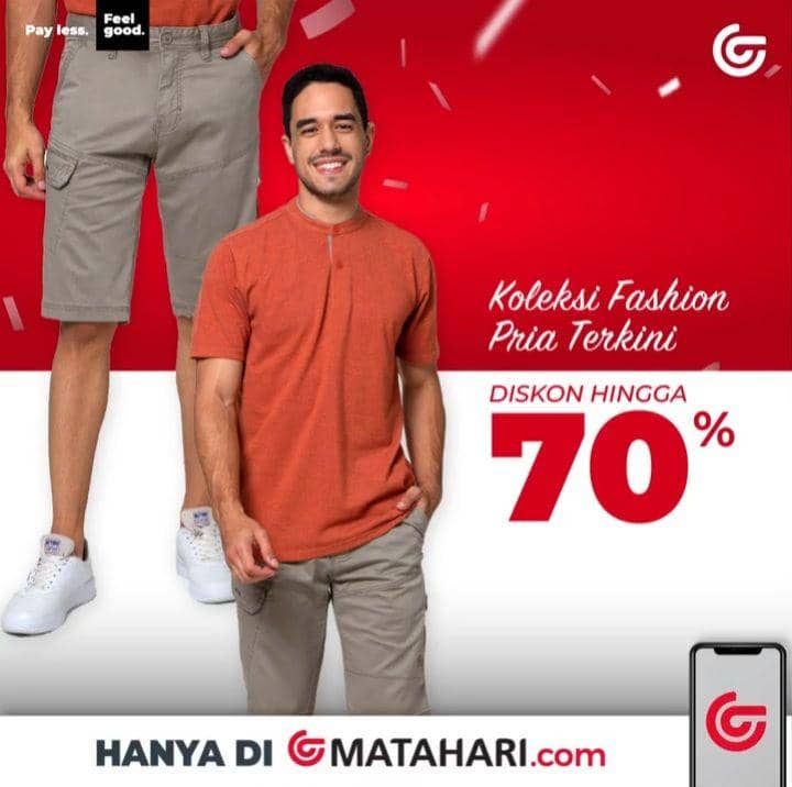 Promo fashion pria dalam rangka HUT RI ke-77 (Instagram.com/matahari)