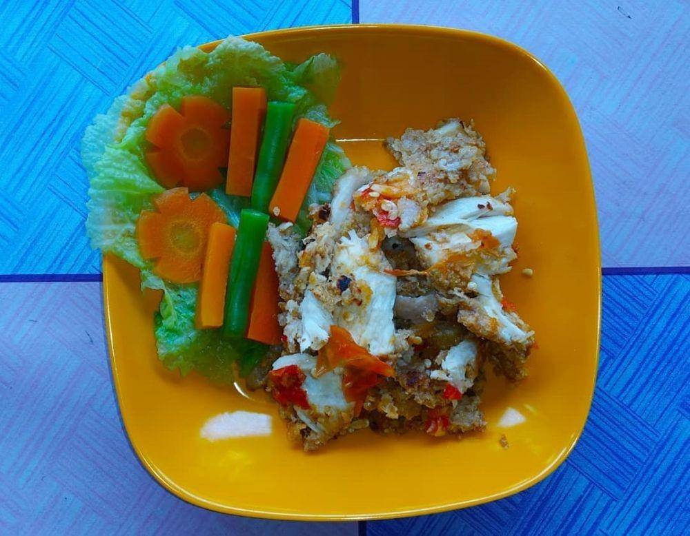 Ilustrasi ayam geprek diet (instagram.com/dwianda812)