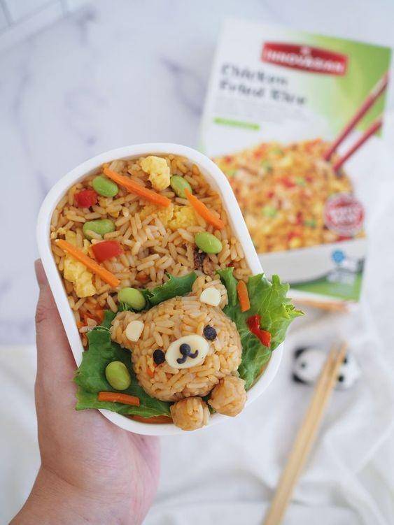 Ilustrasi bento nasi goreng daun jeruk (pinterest.com/eatinnovasian)