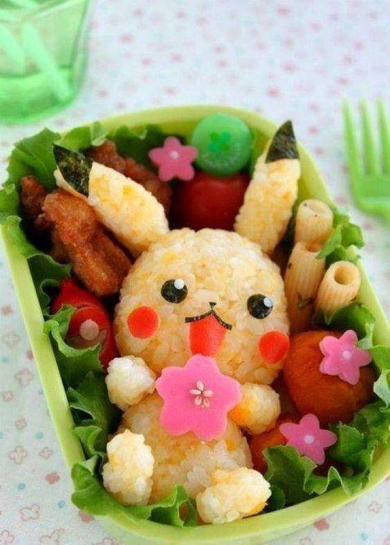 Ilustrasi bento nasi kuning (pinterest.com/oviahealth)