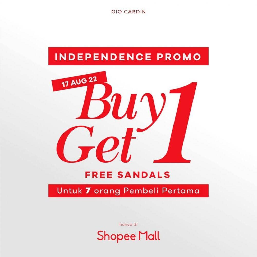 Promo fashion pria dalam rangka HUT RI ke-77 (Instagram.com/gio.cardin)