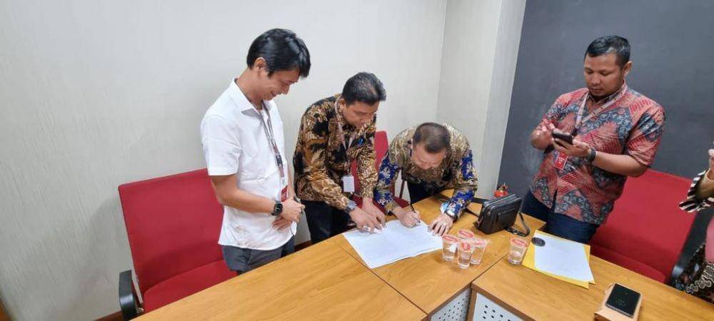 Kesepakatan damai antara Atet dengan PT Indocertes yang sebelumnya saling lapor terkait kasus penggelapan, penculikan, dan penyekapan di Depok. (istimewa)