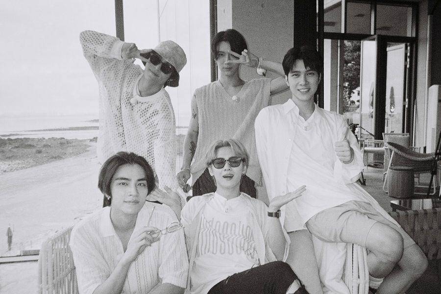 potret Kun, Ten, Xiaojun, Hendery, dan Yangyang WayV pada konten "The Summer Talk" (twitter.com/WayV_official)
