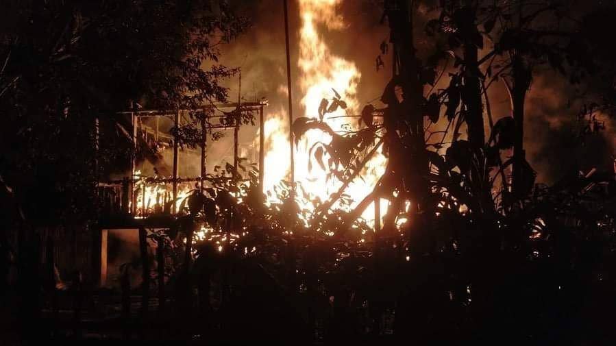 Rumah Panggung di Muba Habis Terbakar Dini Hari