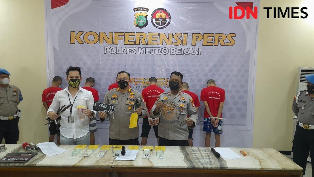 Polsek Cikarang Barat menangkap komplotan curanmor yang beraksi di wilayah Bekasi. (IDN Times/Imam Faishal)