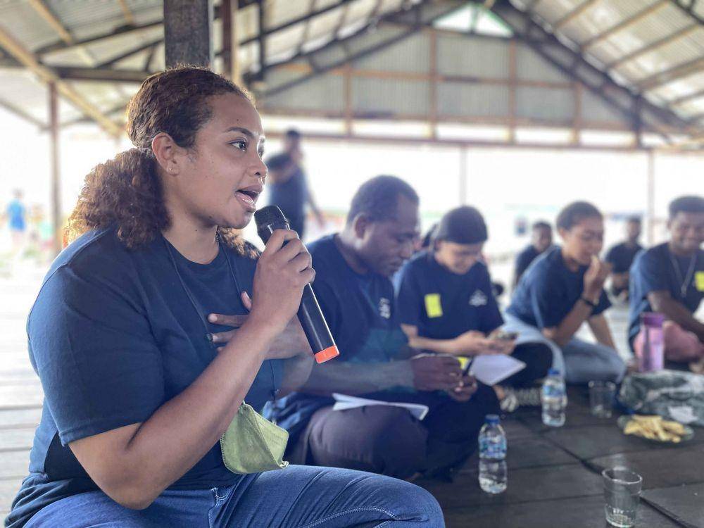 Kemendikbudristek menggelar sekolah lapang kearifan lokal di Kabupaten Jayapura, Papua. (dok. Kemendikbudristek)