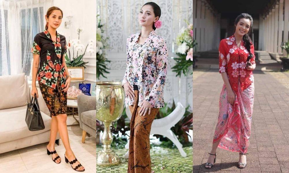 Inspirasi kebaya floral (instagram.com/kiranalarasati | instagram.com/dellapuspita00 | instagram.com/claudiaudie)