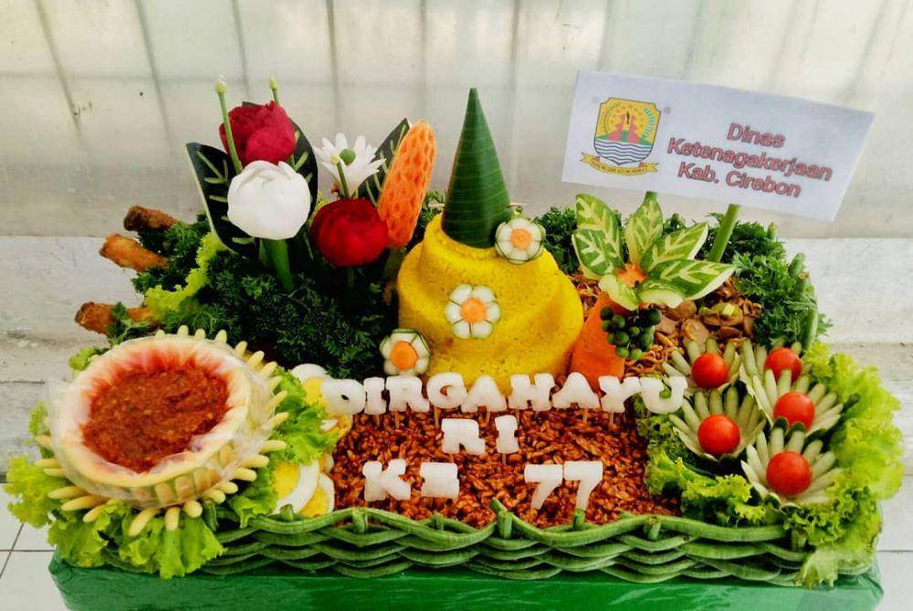 ilustrasi tumpeng (instagram.com/kedaimerapi78new)