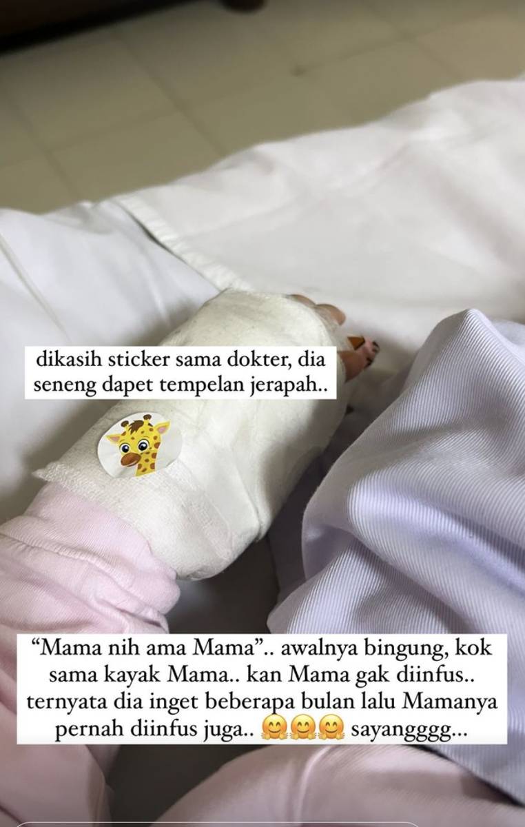 potret Chole di rumah sakit (instagram.com/asmirandah89)