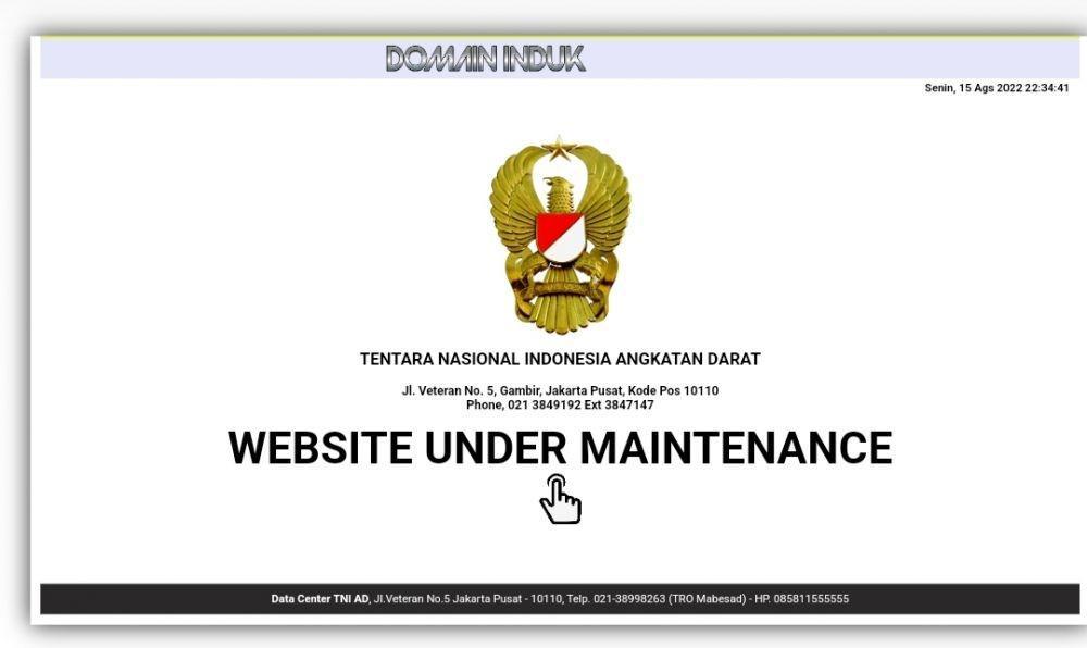 Situs Kostrad Diduga Diretas Hacker India, TNI AD Klaim Data Aman