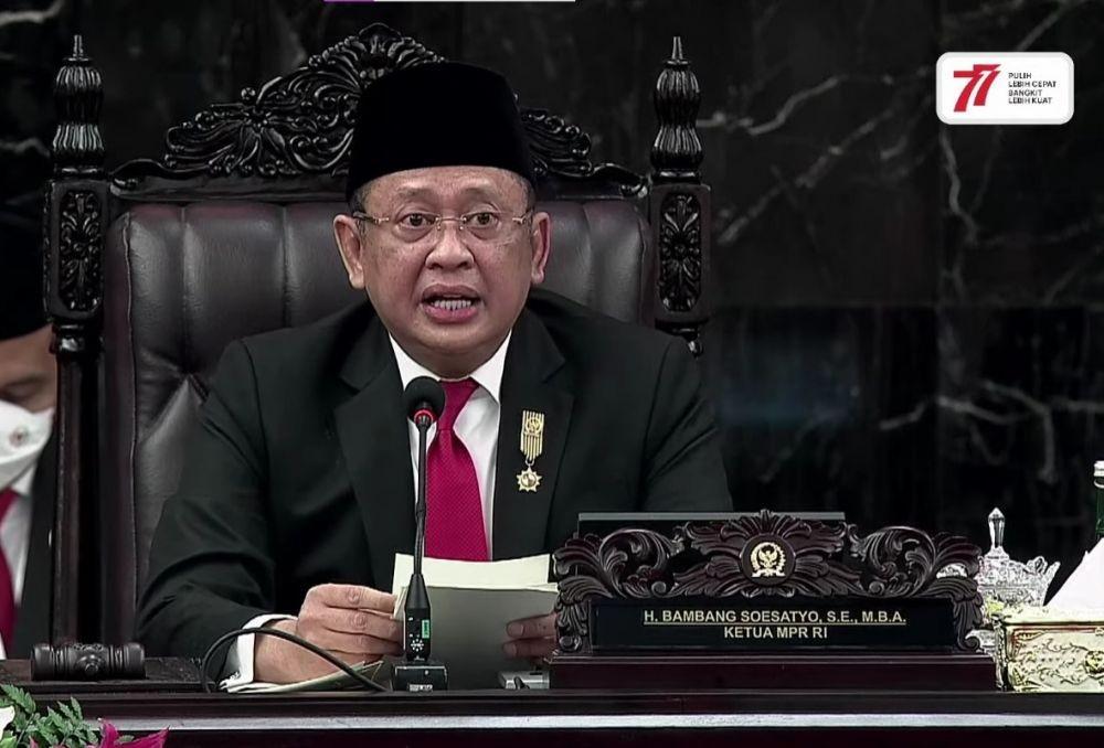 Pidato Lengkap Ketua MPR Bamsoet dalam Sidang Tahunan MPR RI 2022