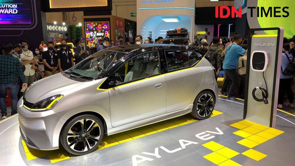 Daihatsu Ayla EV merupakan mobil konsep (IDN Times/Fadhliansyah)