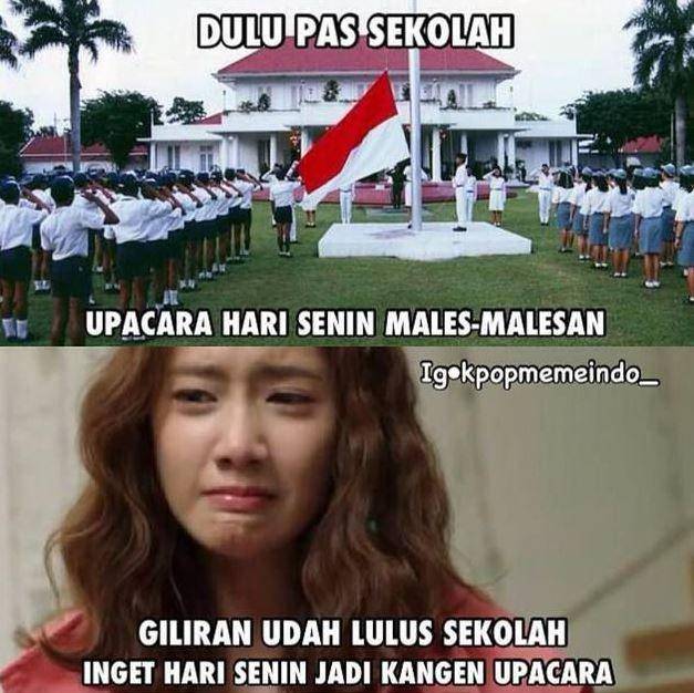meme upacara bendera (instagram.com/kpopmemeindo_)