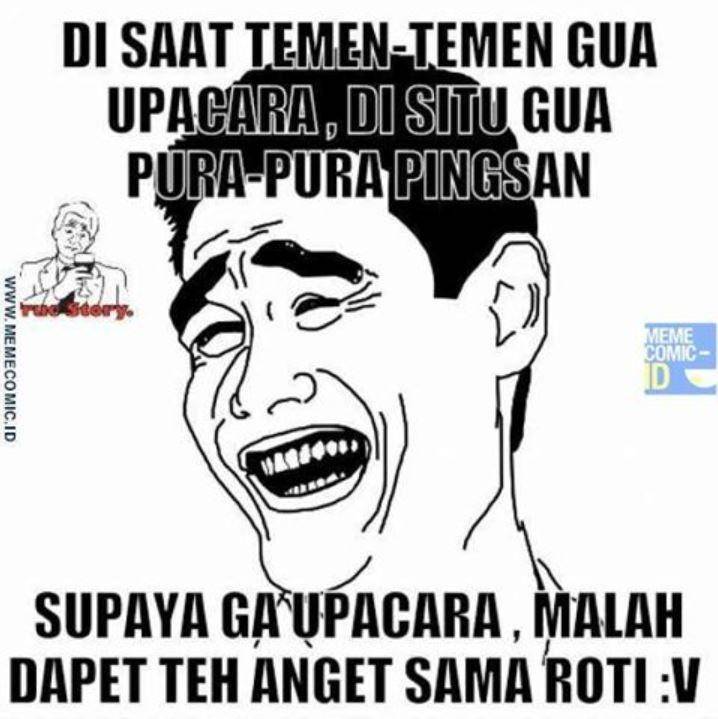 meme upacara bendera (instagram.com/memecomic.id)