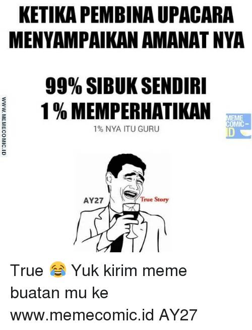 meme upacara bendera (instagram.com/memecomic.id)