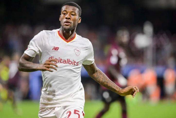 Georginio Wijnaldum menjalani debut bersama AS Roma saat menghadapi Salernitana. (asroma.com)