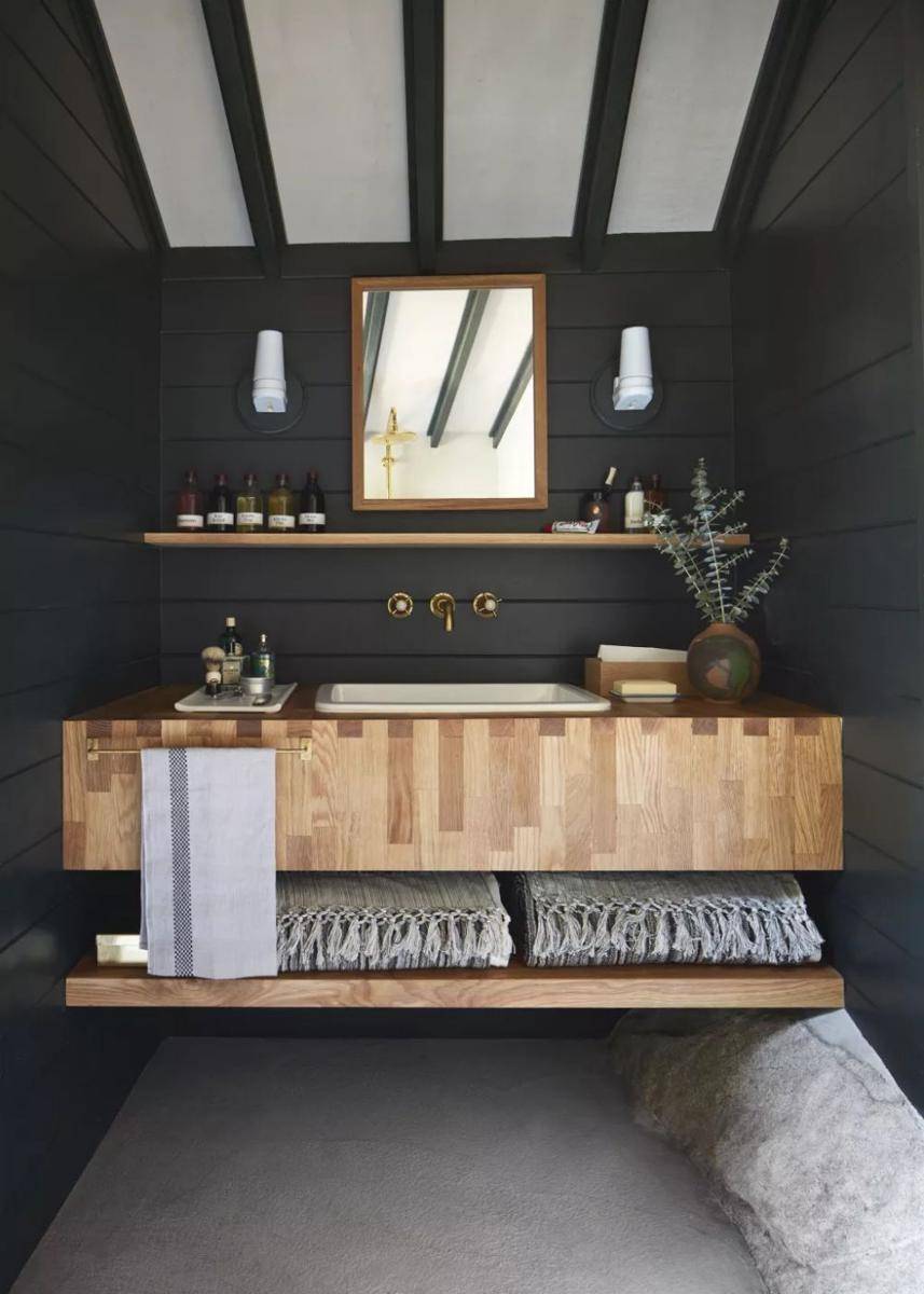 inspirasi dekorasi kamar mandi modern farmhouse (