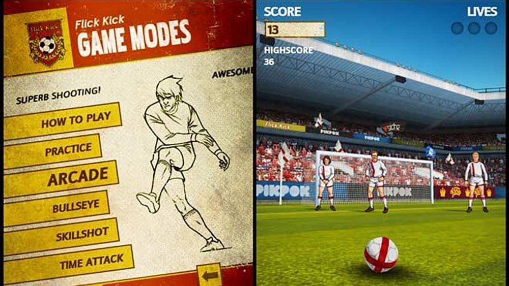 Flick Kick Football Kickoff (dok. Google Play Store)