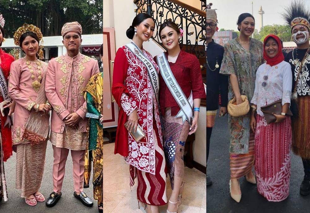 Gaya Kebaya dan Baju Adat Artis saat Upacara Kenegaraan di Istana Merdeka (berbagai sumber)